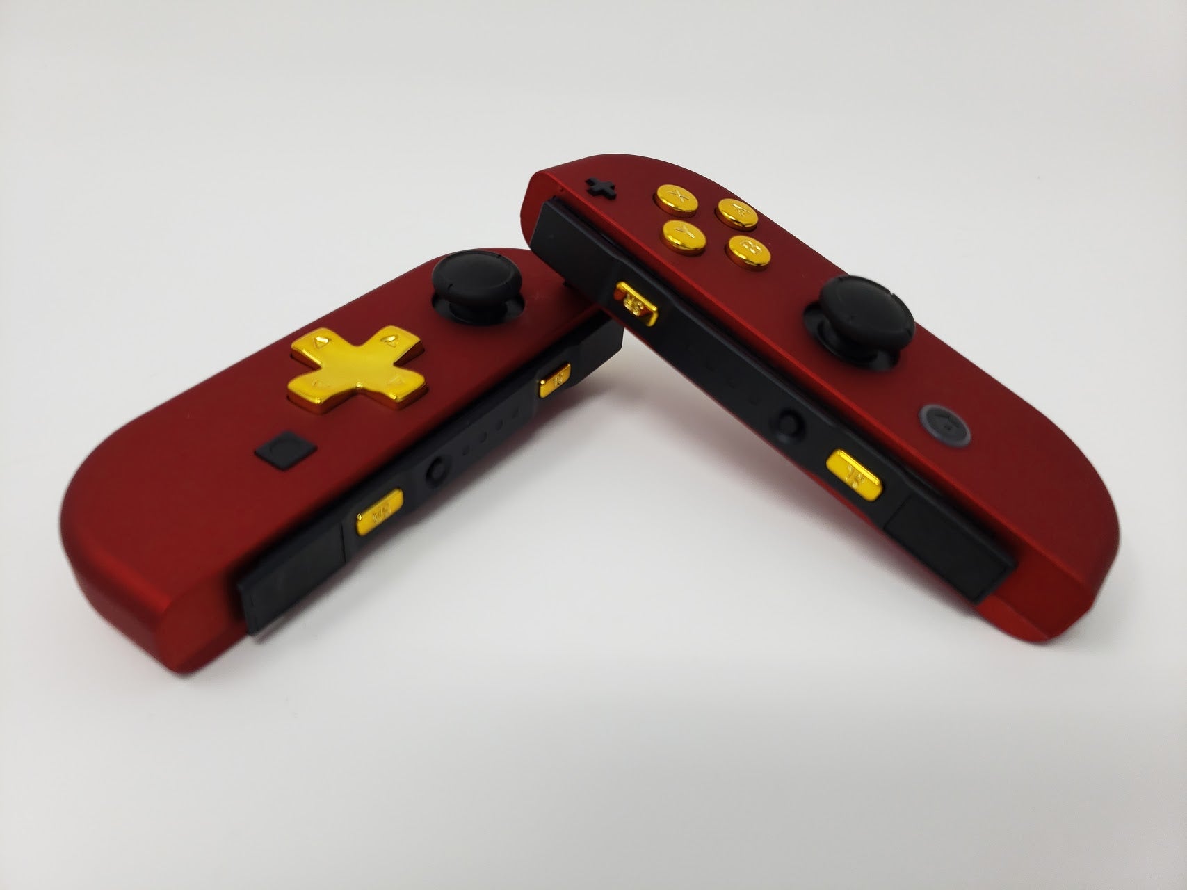Crimson Red Soft Touch - Customizable Options - OEM Nintendo Joy-Cons
