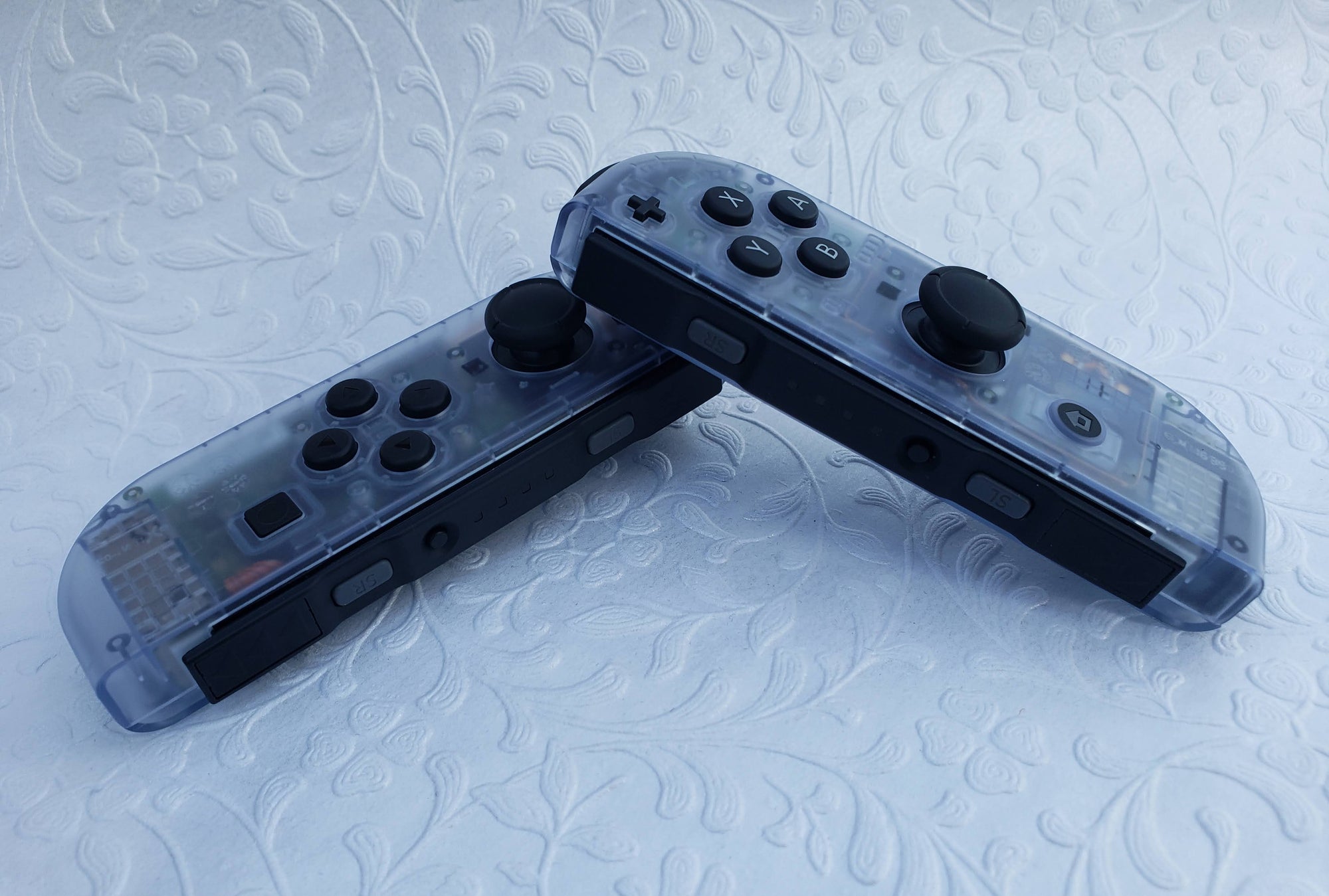 Glacier Blue Tinted - Customizable Options - OEM Nintendo Joy-Cons
