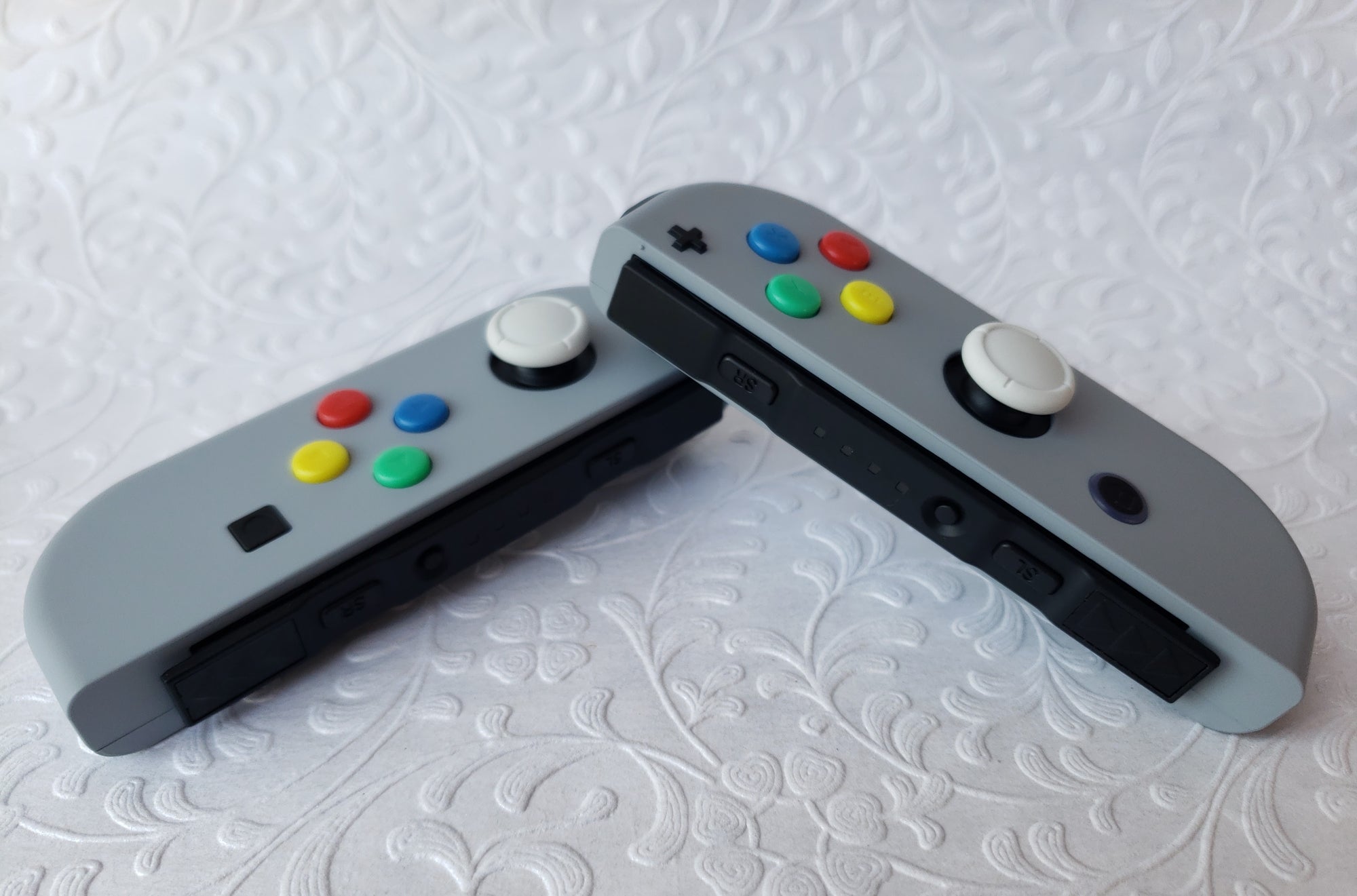 Light Gray Soft Touch - Customizable Options - OEM Nintendo Joy-Cons