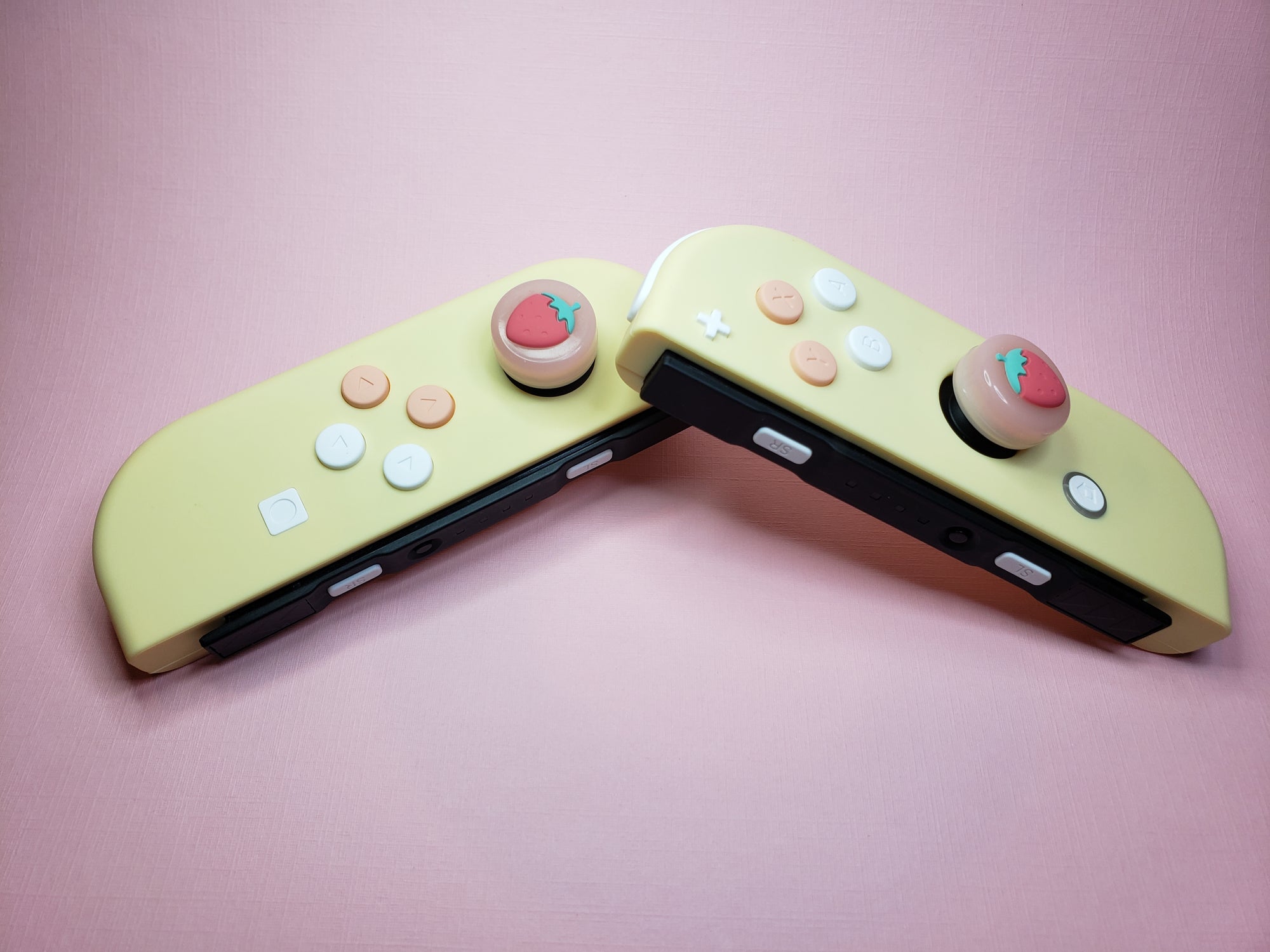 Light Cream Soft Touch - Customizable Options - OEM Nintendo Joy-Cons