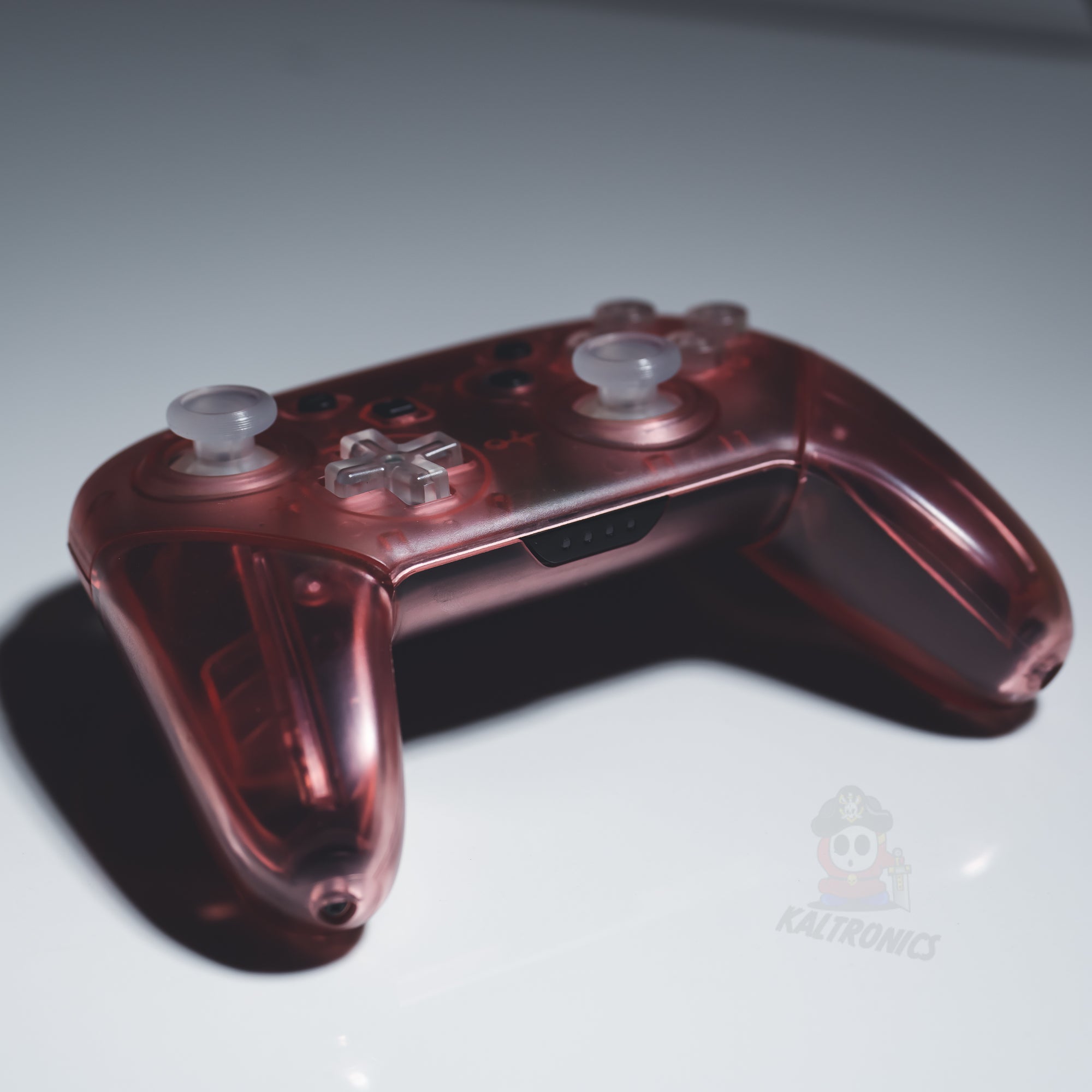 Clear Cherry Pink - Customizable Options - OEM Nintendo Switch Pro Controller