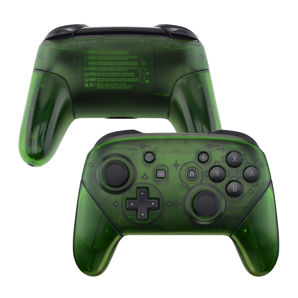 Clear Dark Green - Customizable Options - OEM Nintendo Switch Pro Controller