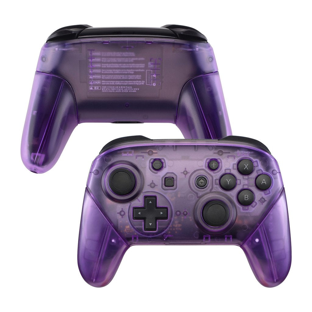 Clear Atomic Purple - Customizable Options - OEM Nintendo Switch Pro Controller