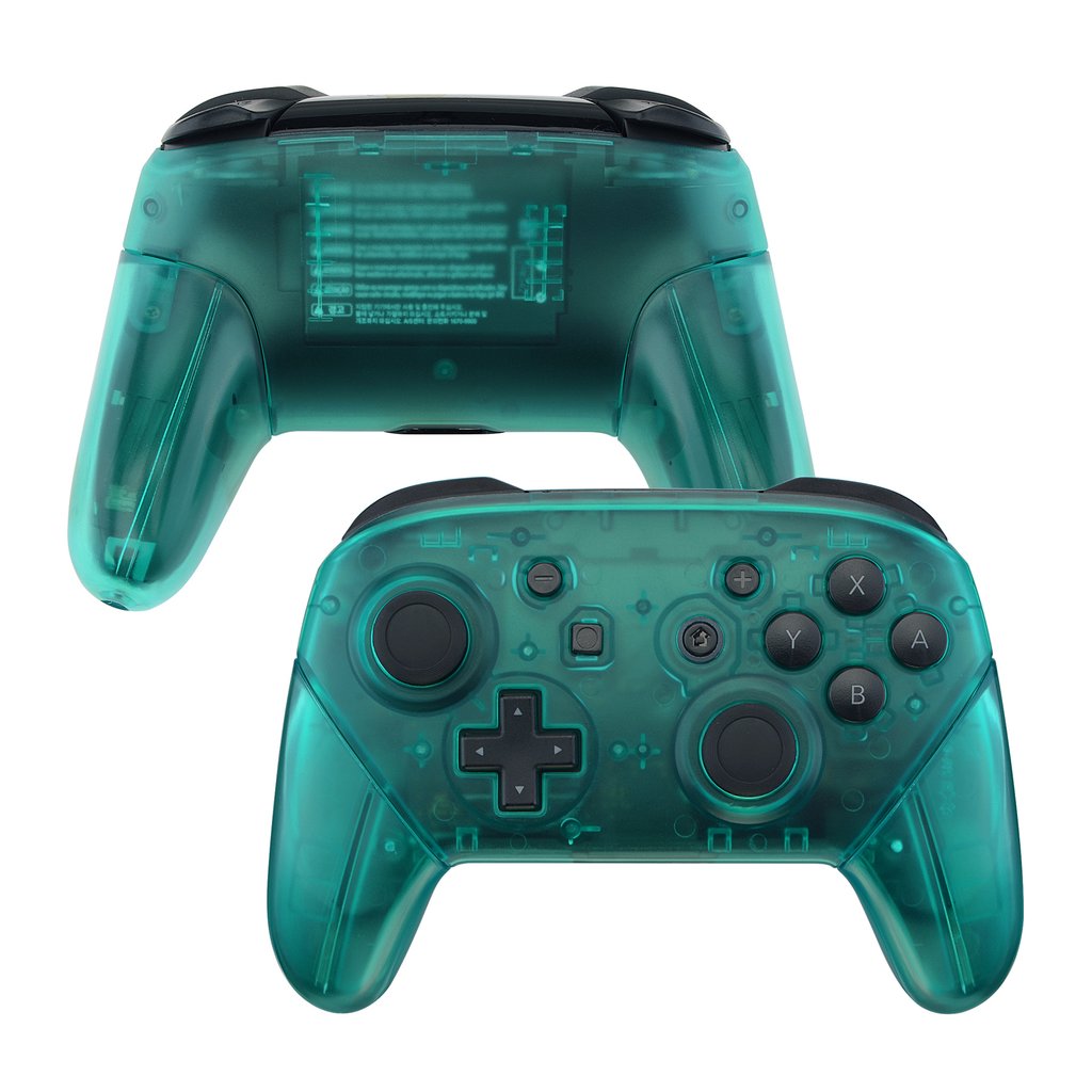 Clear Emerald Green - Customizable Options - OEM Nintendo Switch Pro Controller