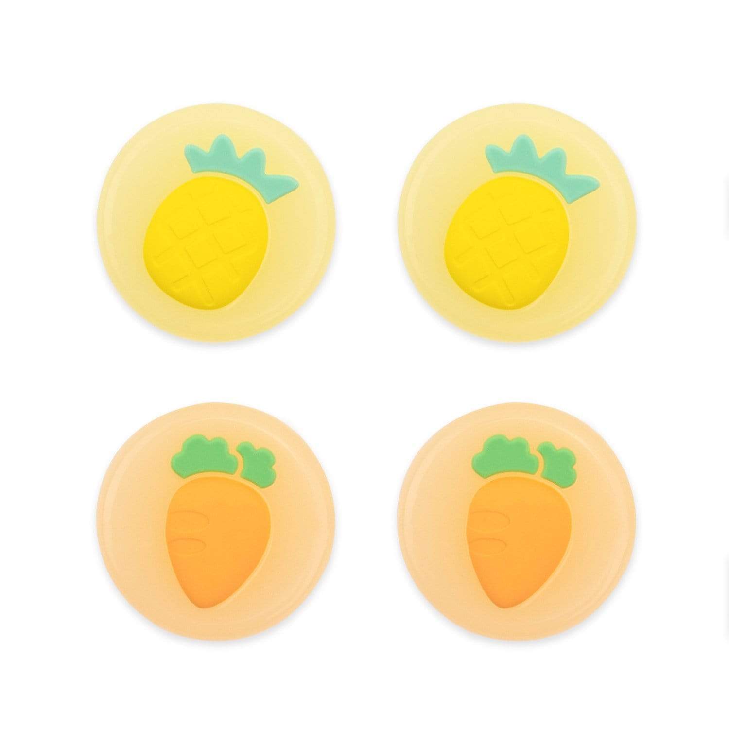 Pineapple and Carrot - Nintendo Switch Joy-Con Thumbcap Grips