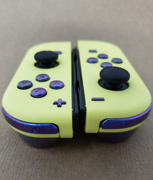 Lemon Yellow Soft Touch - Customizable Options - OEM Nintendo Joy-Cons