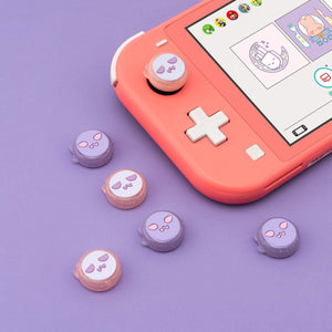 Sparkly Ghost Pink and Purple -  Nintendo Switch Joy-Con Thumbcap Grips